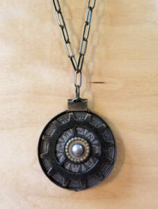 steampunk jewelry upcycled watch chain gears