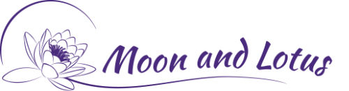 moon and lotus logo by rainsong design
