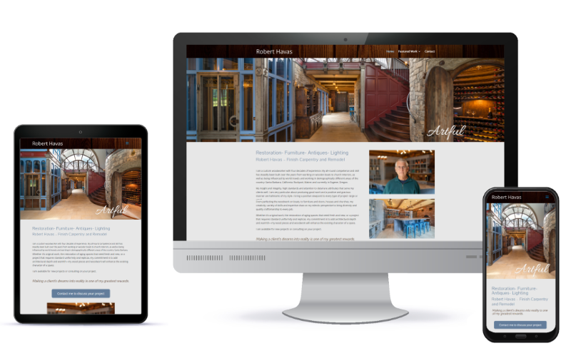 robert-havas-website-small robert havas woodworker website by karen rainsong